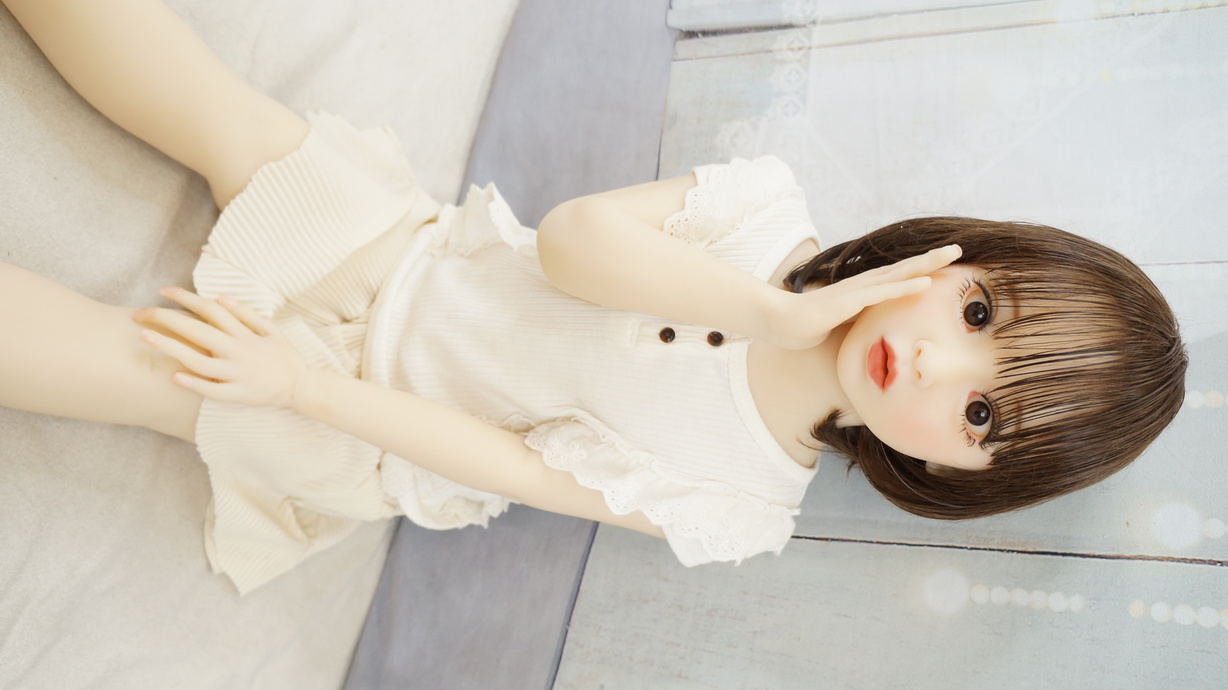 【初心者応援パック 美品】axb Doll #a169 新型110cm バスト平 衣装付属 自立加工op 新骨格 肌色 ナチュラル 