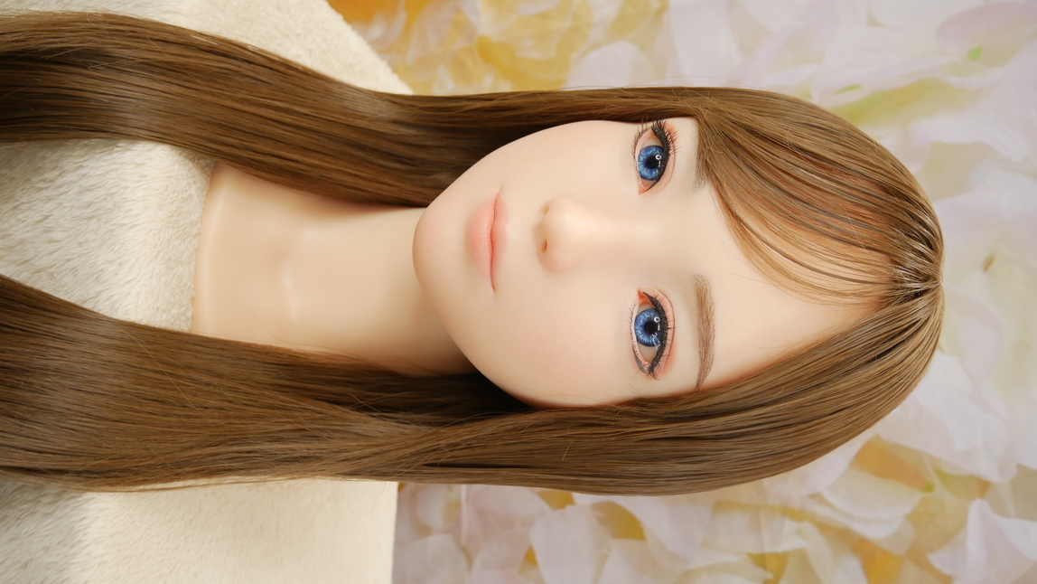 新古超美品 ホール未使用品】WAXDOLL #G53軟性シリコンヘッド 眉毛と